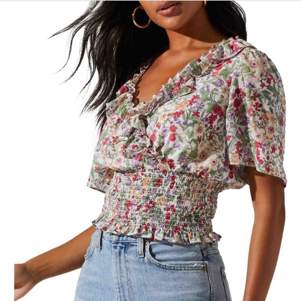 Floral Pattern Blouse ASTR